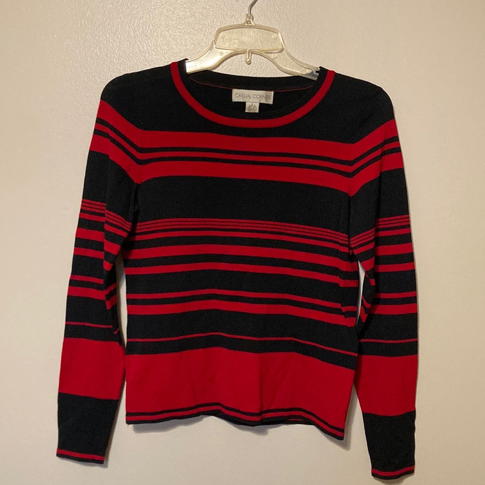 Light striped sweater
